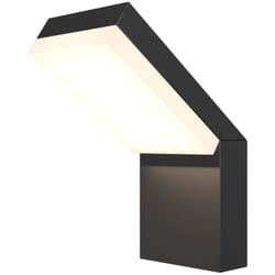 Applique murale extérieure Applique led aluminium noir éclairage d'entrée h 22 cm
