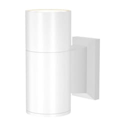 Lampe d'extérieur applique murale applique murale maison, IP54 métal blanc GU10, h 14,4cm