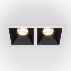 Maytoni Alfa LED Downlight Encastré Twin Dimmable Blanc, Noir, 900lm, 3000K | Finition : Blanc, Noir | Matériau : aluminium,  ...