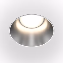 Maytoni Share Downlight Encastré Rond Argent Mat GU10 | Fini : argent mat | Matériau : aluminium, plastique | Indice de prote ...