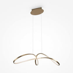 Plafonnier LED - Maytoni - Curve - Or - 4000K - 2800 lm - 42W
