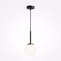 Maytoni Basic form Maytoni Basic Form 15cm Plafonnier Globe Moderne Noir Mat E14 | Finition : Noir mat | Matériel : Métal | I ...