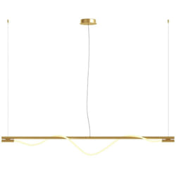 Tau Plafonnier Bar Moderne Doré, 180cm led Intégrée 3000K - Maytoni