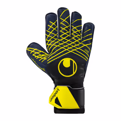 Gants de gardien - Uhlsport - Prediction Soft Pro - Bleu marine/blanc/jaune fluo - Respirant - Confort optimal