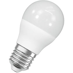 Ampoule led Osram Mini Form Classic Mini Ball, Remplacement de 60 watts, E27, P-Shape, 4000 Kelvin, Cold White, Matt, Pack Single