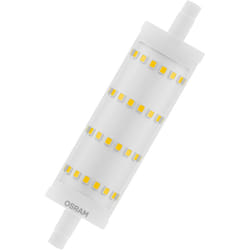 Led Line avec culot R7s Retrofit, 13 w / 1521 lm, lumière blanche froide et claire de 4000 k, non dimmable. IP20, verre sans plomb, diamètre 28 mm,