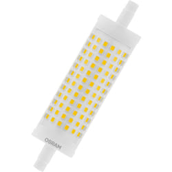 Led Line avec culot R7s Retrofit, 19 w / 2452 lm, lumière blanche froide et claire de 4000 k, non dimmable. IP20, verre sans plomb, diamètre 28 mm,