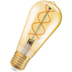 Osram - Ampoule led Dimmable édition vintage, remplacement de 28 watts, E27, ST64-Shape, 2000 Kelvin, confort chaud blanc, verre transparent, pack