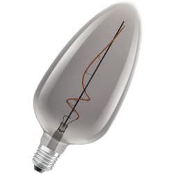 Osram - Ampoule à led Dimmable édition vintage, remplacement de 15 watts, E27, C-Shape, 1800 Kelvin, confort chaud blanc, verre transparent, pack