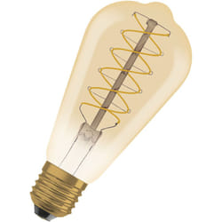 Osram - Ampoule led Dimmable édition vintage, 48 Watts Remplacement, E27, ST64, 2200 Kelvin, lumière confortable chaude, verre transparent, pack