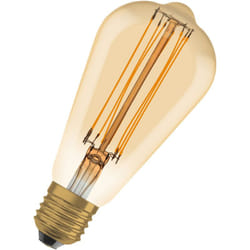 Osram - Ampoule led Dimmable édition vintage, remplacement de 60 watts, E27, ST64, 2200 Kelvin, lumière confortable chaude, verre transparent, pack