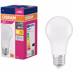 enquête Puissance= 8.5 W Flux lumineux total= 806 lm Couleur d'éclairage= 2700 K blanc chaud description Lampes LED, forme de ...