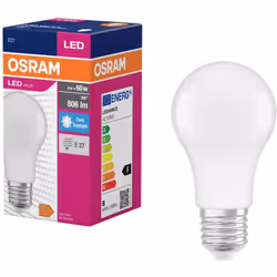 enquête Puissance= 8.5 W Flux lumineux total= 806 lm Couleur d'éclairage= 6500 K blanc froid description Lampes LED, forme de ...