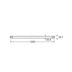 Tube LED - Osram - Bio-Lumilux T8 - 15W - 1800lm - 6500K - Classe A+
