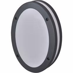 Appliques avec boîtier gris foncé en aluminium moulé sous pression, indice de protection IP65, diffuseur mat et douille E27.  ...