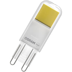 Osram - led pin en verre transparent, de 2,6 w pour 320 lm, lumière blanc chaud de 2700 k, multicolore, culot de mise à niveau G9, cri 80, eek e,
