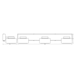 Applique LEDVANCE ORBIS Flame avec LED noir 165W 1050lm 3000/4000K IP44