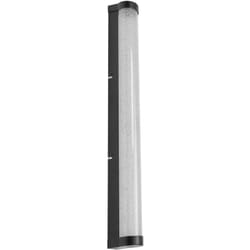 LEDVANCE ORBIS Tube LED applique/miroir, noir, verre effet bulle, 12W, 1100lm, dimmable, 3000/4000K, diamètre 60cm, protection IP44 contre les corps