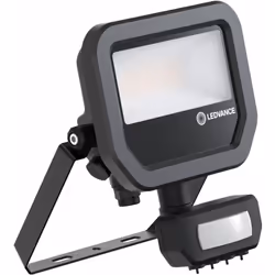 LEDVANCE PROJECTEUR LED ALUMINIUM NOIR 8W 1100LM 100D - 830 BLANC CHAUD | IP65 - DÉTECTEUR DE MOUVEMENT ET DE LUMIÈRE - SYMÉT ...