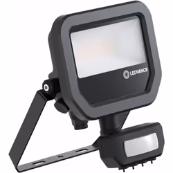 LEDVANCE PROJECTEUR LED ALUMINIUM NOIR 8W 1200LM 100D - 840 BLANC FROID | IP65 - DÉTECTEUR DE MOUVEMENT ET DE LUMIÈRE - SYMÉT ...