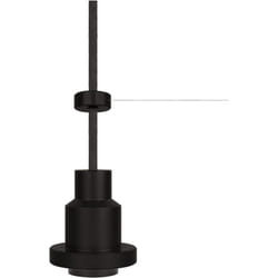 Suspension Vintage 1906 PenduLum avec douille E27, câble textile de 2 m, boîtier en aluminium, design industriel, noir, sans ampoule - Osram