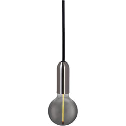 Suspension Vintage 1906® round E27, chrome, max. 25 w (led 15 w), culot E27, rosace ronde, suspension d'intérieur, à combiner avec les lampes 1906