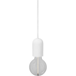 Suspension Vintage 1906® round plaster E27, blanc, max. 25 w (led 15 w), culot E27, rosace ronde, suspension d'intérieur, à combiner avec des lampes