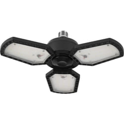 Osram - Plafonnier Highbay Blade en noir, avec ailettes réglables. 40 w / 4300 lm, blanc neutre 840, 4000 k, culot E27, dépoli, 337,50 mm.
