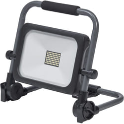 Projecteur de travail led val bat, gris foncé/noir, 30W, 3000lm, blanc froid, alimenté par batterie, fonction de charge usb grâce à la banque