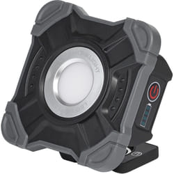 Projecteur de travail led val bat pocket, gris foncé/noir, 10W, 1000lm, blanc froid, gradation progressive, alimenté par batterie, petit, portable,