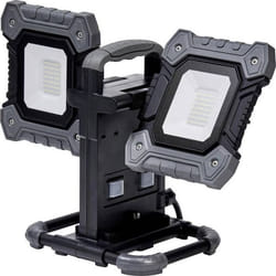 Osram - Projecteur De Travail Led Val Flex, Gris Foncé/noir, 2x30w, 6450lm, Blanc Froid, Avec Têtes Orientables À 270° Verticalement Et À 180° Horizontalement, Avec Câble, Ip54, 6500k.