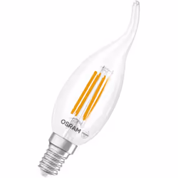 L'ampoule LED OSRAM Superstar BA40 à filament rafale est dimmable et allie une élégante forme de flamme à la technologie LED ...