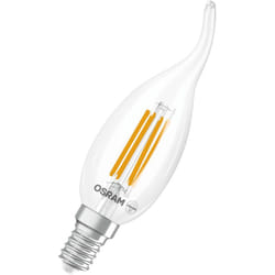 Lampe led Osram Superstar Classic BA40 Windgust Filament dimmable, blanc chaud 2700 k, 3,4 w, E14, transparente, 470 lm, 15 000 h, pour lustres et
