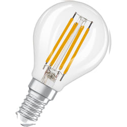 Lampe led Osram Superstar P40 Globe Filament dimmable, blanc chaud 2700 k, 3,4 w, E14, transparente, 470 lm, 15 000 h, pour luminaires de table et