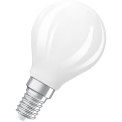 Osram - Lampe led Superstar P40 Globe Filament dimmable, 2700 k blanc chaud, 3,4 w, E14, dépolie, 470 lm, 15 000 h, pour luminaires de table et