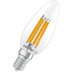 Osram - Lampe led Superstar B40 à filament en forme de bougie, intensité variable, blanc neutre 4 000 k, 3,4 w, E14, transparente, 470 lm, 15 000 h,