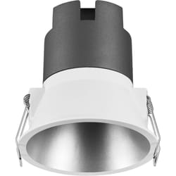 Spot encastrable spot twist, argent, 10 w, 800 lm, 830 w, diamètre 93 mm, couleur de lumière blanc chaud, jusqu'à 90 % d'économies d'énergie par