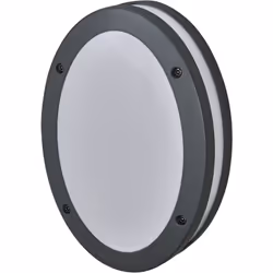 Appliques avec boîtier en aluminium gris foncé, protection IP65, diffuseur dépoli et douille E27. Caractéristiques du produit ...
