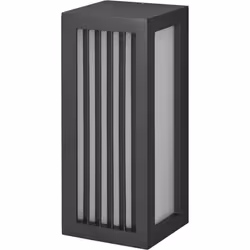Appliques avec boîtier en aluminium gris foncé, protection IP65, diffuseur dépoli et douille E27. Caractéristiques du produit ...