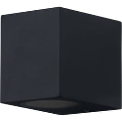 Applique d'extérieur endura Classic Square Down, noire, culot GU10 (max 35W), peut être équipée d'une lampe normale ou intelligente, type down ou