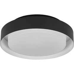 Plafonnier orbis madrid 290mm, noir, culot E27, peut être équipé d'une ampoule connectée, haute qualité, design moderne, boîtier en métal, adapté à