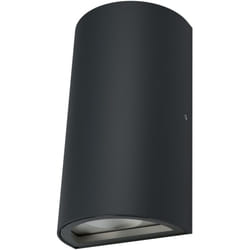 OSRAM ENDURA Style luminaire extérieur LED classique avec sortie lumineuse haut et bas, rond, en gris foncé en aluminium, protection IP44, pour