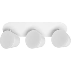 3 spots led plafond/mur salle de bain blancs en aluminium, température réglable via interrupteur, IP44, luminaire intérieur - Osram