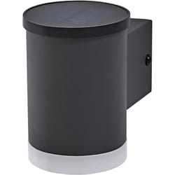Luminaire extérieur endura style solar oxford, 0,5W, 50lm, applique murale, gris foncé, éclairage indirect, batterie rechargeable, IP44, température
