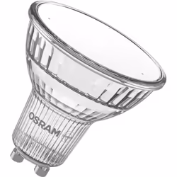 L'ampoule OSRAM LED Spot Star PAR16 50 120° 3,1 W 827 GU10 à réflecteur produit une lumière chaleureuse de 2700 K avec une co ...