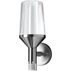 OSRAM ENDURA Classic Calice applique à capteur en acier inox avec diffuseur en verre, E27, protection IP44, pour éclairage d'allées