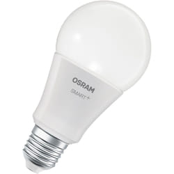 Lampe led Osram smart+ Matter A100 forme d'ampoule 14W E27 rgbw, dimmable, commande par application et vocale, compatible WiFi, Alexa et Google,