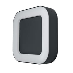 Endura Style Square Plafonnier/applique Led Extérieur Carré Gris Foncé En Aluminium, Économe En Énergie, Protection Ip44, Pour Terrasse Et Balcon - Osram