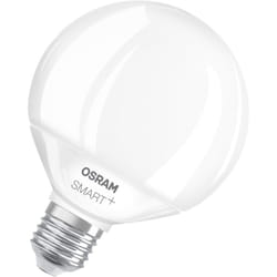 Lampe led Osram smart+ Matter G95 Globe 14W E27 rgbw, dimmable, contrôlable via application et commande vocale, compatible avec Alexa, Google, Apple,
