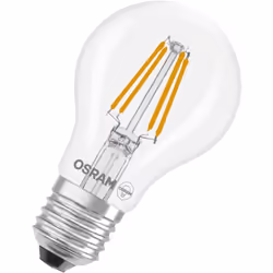 L'ampoule LED OSRAM Star à filament A40 délivre 3,4 watts et 470 lumens dans une couleur blanc chaud de 2700 K pour un éclair ...